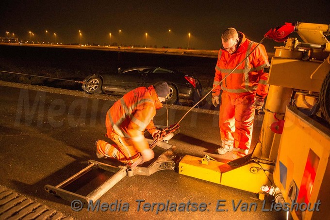 MediaTerplaatse auto in greppel lijnden 27012018 Image00008