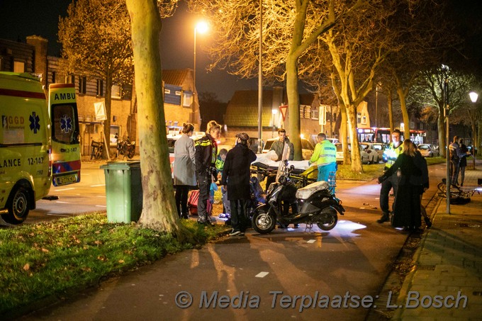 Mediaterplaatse snorrijder onderuit door gladheid haarlem 01122019 Image00001