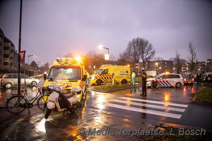 Mediaterplaatse ongeval scooterrijder fietser haarlem 02122019 Image00005