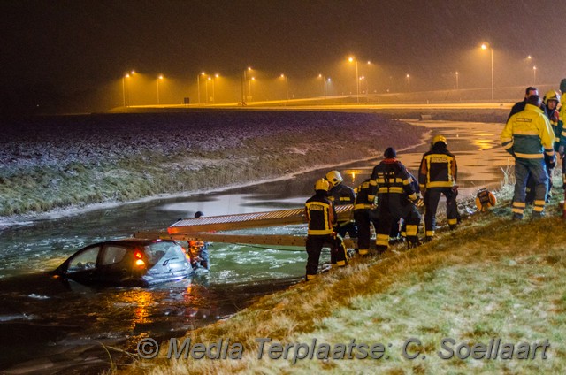 Mediaterplaatse ongeval auto te water hooftdorp 1022017 Image00001