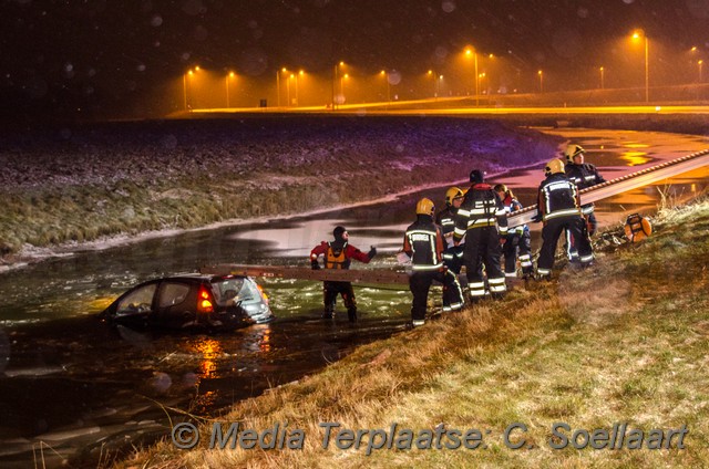 Mediaterplaatse ongeval auto te water hooftdorp 1022017 Image00002