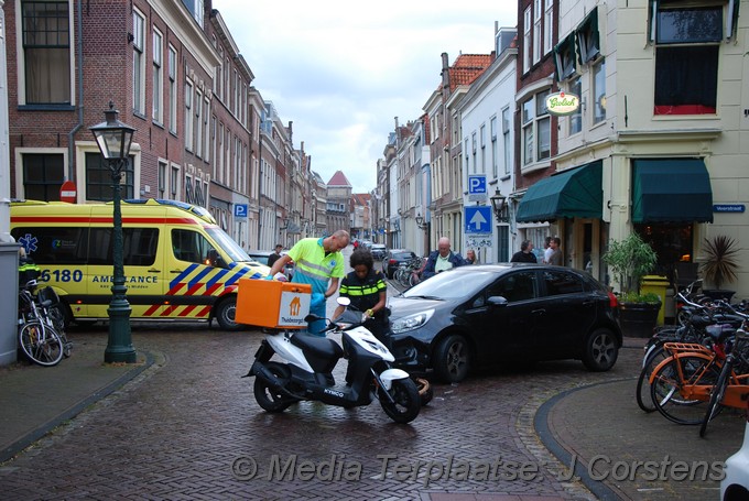 Mediaterplaatse ongeval scootor auto leiden 04092016 Image00002